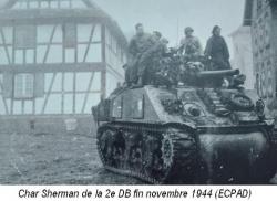 Char sherman avec legende